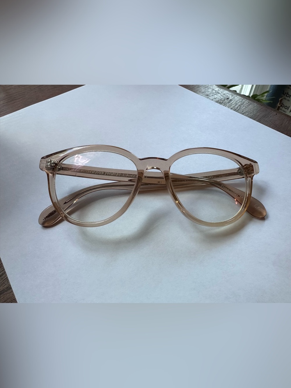 Oliver Peoples Martelle frame clear/blush color 51-18-145